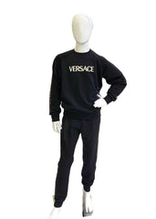 'VERSACE' Embroidered Gold Tracksuit