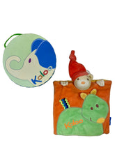 Doudou Bear Green Horse Puppet