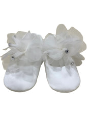 Little Shoe with Flower and Rhinestone