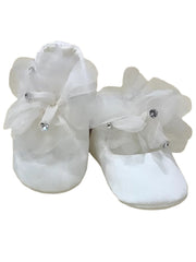Little Shoe with Flower and Rhinestone