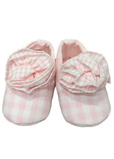 Pink Checkered Ballerina Shoes