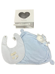 Bib and Hippo Comforter Gift Set