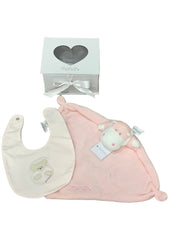 Bib and Hippo Comforter Gift Set