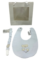 Nanan Bib and Pacifier Holder Set