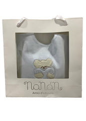 Nanan Bib and Pacifier Holder Set