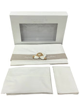 Beige DouDou Pushchair 3 Pieces Set Linen Sheets 60x120