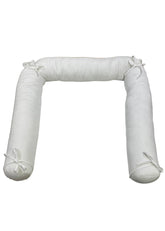 White Bed Bumper Bolster Pillow