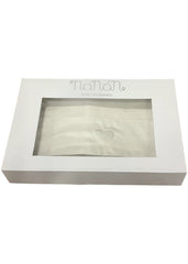 White Set of 3 Pushchair Linen Sheets 60x120