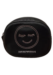 Girl's Black Smiley Belt Bag