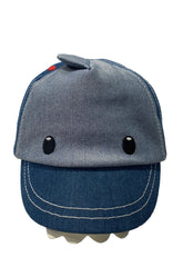 Denim Blue Shark Baby Cap