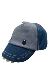 Denim Blue Shark Baby Cap
