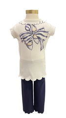 Scallop Top and Leggings Set