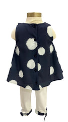 Ruffle White Spots Top and Leggings Set