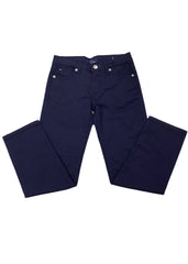 Navy Blue White Blue Checkered Design Top and Trouser Set