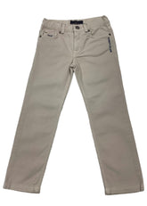 Beige Regular Fit Beige with Embroidery Trousers