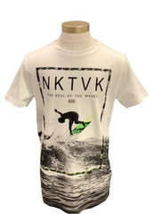 White Nukutavake Soul of Waves Short Sleeve T-Shirt