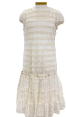 Colette with Flower Embroidery Dress