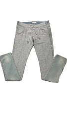 Blue Gray White Precious Print with Jacket Top and Trouser Set