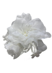 White Bloom Floral Hairband