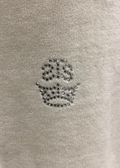 Beige Velour Tracksuit Trousers