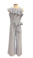 Blue White Stripe Jumpsuit