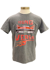 Retro Motor Print Short Sleeve T-Shirt