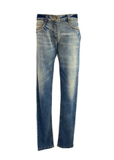 Blue Catena Chained Jeans