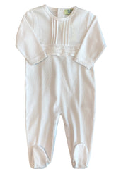 White Kissy Embroidered Babygrow