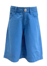 Blue Young Versace Blue with Rubber Writing Logo Shorts