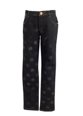 Blue Polka Dotted Versace Jeans
