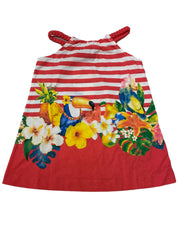 Flamingo Stripe Swimsuit Set