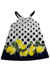 Polka Stripe Lemon Swimsuit Set