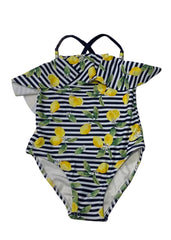 Polka Stripe Lemon Swimsuit Set