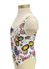 Butterflies Design U Shape Back Strap Swimsuit