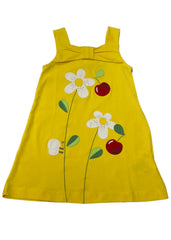 Yellow Sunflower Check Swimsuit Set