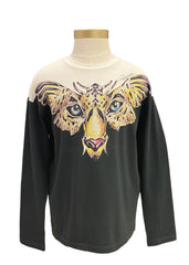 White Black and Tiger Face Long Sleeve T-Shirt