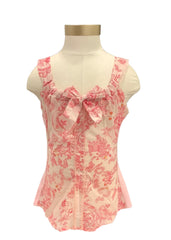 Sleeveless AOP Flower Alabama Top