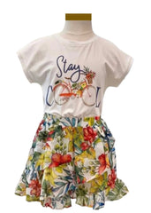 'Stay Cool' Bicycle Studs Top and Skort Set