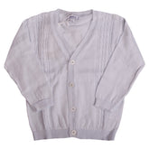 Blue V- Neck Shell Cardigan 1