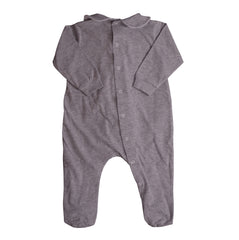 Gray White Group of Flowers forming Heart Babygrow 3
