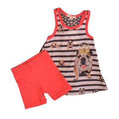Multi Queen Bulldog Top and Shorts Set 3