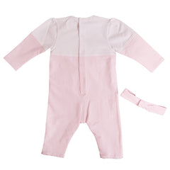 Pink White Baby Bunny Babygrow Babygrow 4