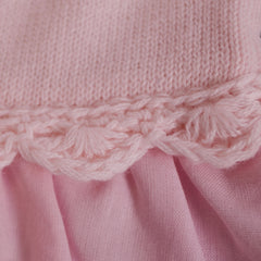 Pink Lovely white and pink flowers Dress 3