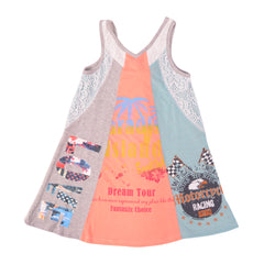 Multi Color V Neck Dress Dress 1