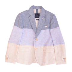 White Blue Boys three toned formal Jacket 1