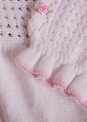 White Soft Knitted Baby Gowns Baby Gown 3