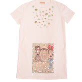 White Lovely girls and gems Dress 1