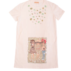 White Lovely girls and gems Dress 1