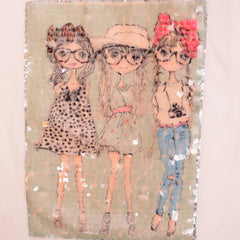White Lovely girls and gems Dress 3