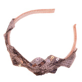 Silver Silvery Black Sequin Headband 1